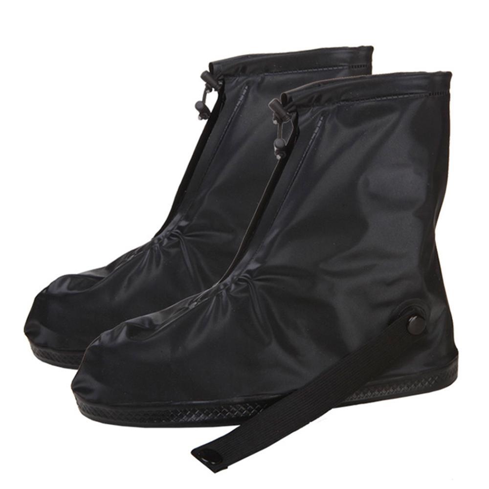 Black Non-slip Reusable Rain Shoes