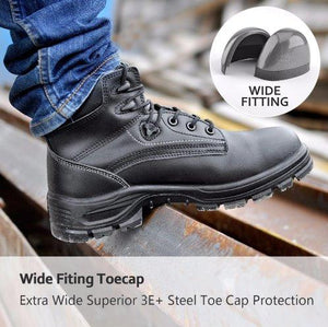 Tactical Dudes Mens' Steel Toe Boots Black